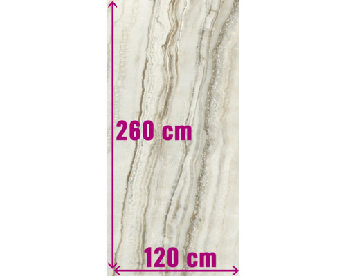 XXL Wand- en vloertegel Athen white gepolijst 120x260 cm 7 mm gerectificeerd