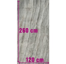 XXL Wand- en vloertegel Venato Azzurro gepolijst 120x260 cm 7 mm gerectificeerd