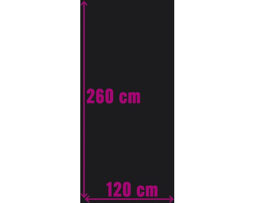 XXL Wandtegel zwart mat 120x260 cm 6 mm gerectificeerd