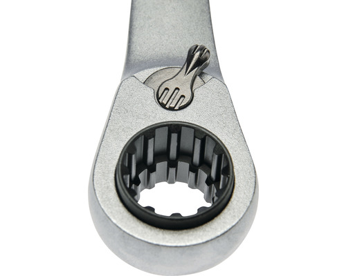 Detailopname van een ringratelsleutel