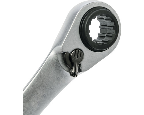 Detailopname van een ratel met schakelhendel