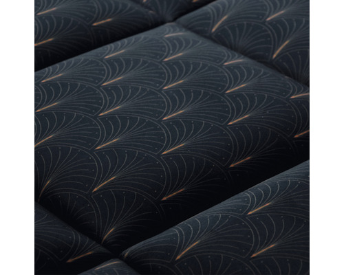 Gequilte stof met grafisch patroon