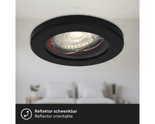 Plafondinbouwspot met draaibare reflector