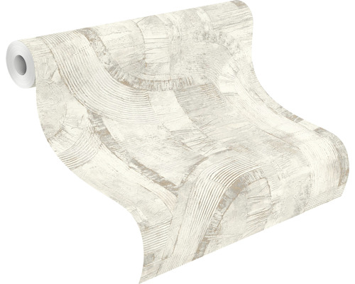 Behangrol met cirkel- en lijnenpatroon