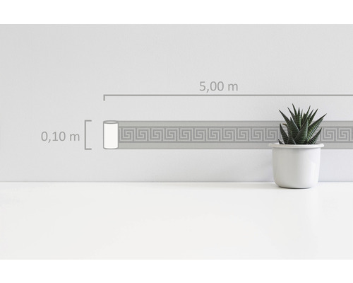 Behangrand met Grieks meandermotief, lengte 5,00 meter, breedte 0,10 meter