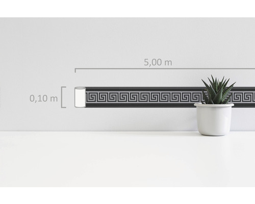 Borduur met meandermotief, 5,00 m lang en 0,10 m breed voor wanddecoratie