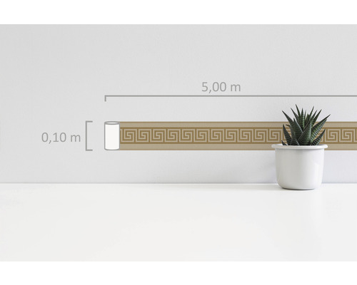 Sierrand met meandermotief, lengte vijf meter, breedte tien centimeter