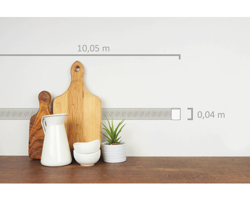 Borderrand met meandermotief, lengte 10,05 meter, breedte 0,04 meter
