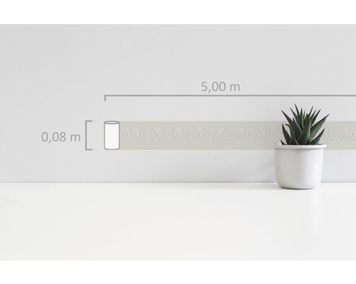 Wandborder met motief, lengte 5 meter, breedte 0,08 meter