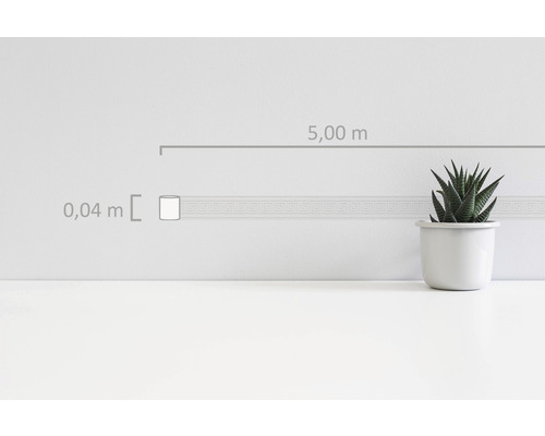 Decoratieve rand met meandermotief, 5 meter lang en 0.04 meter breed