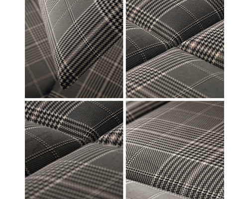 Close-up van stof met ruitpatroon