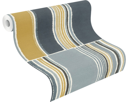 Rol behang met streepjesmotief
