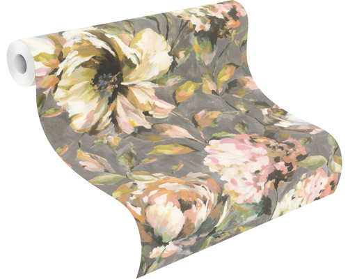 Behangrol met bloemmotief