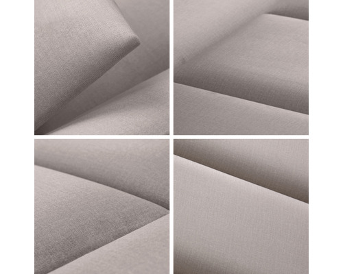 Close-up van een gestoffeerd meubelstuk met stoffen bekleding