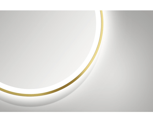 Ronde led-plafondlamp met gouden rand