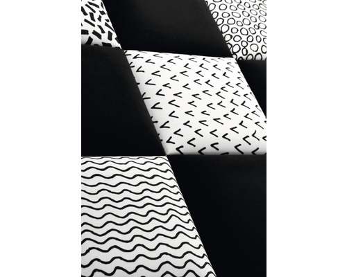 Geluidsabsorber met verschillende patronen