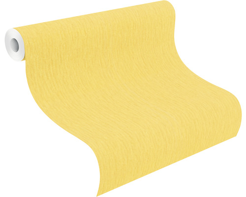 Rol geel papierstructuurbehang