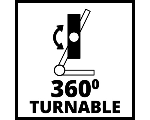 Symbool voor 360 graden draaibaar