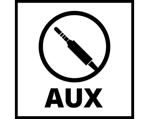 AUX-aansluiting niet beschikbaar