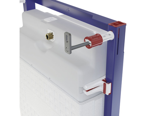 Inbouwreservoir voor wandcloset met spoelreservoir en bevestigingsmateriaal