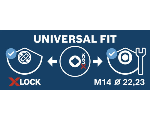 Universele pasvorm X-Lock M14 diameter 22,23