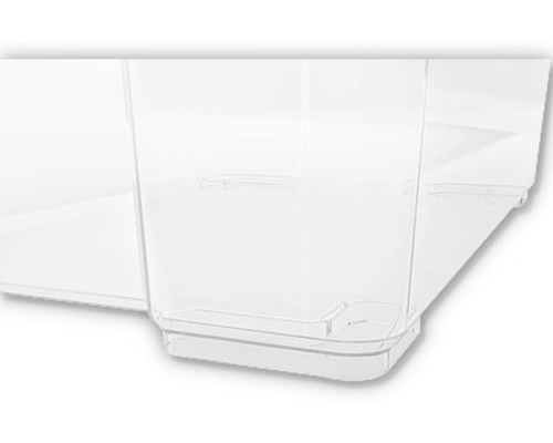 Transparante kunststof opbergbak