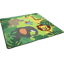 Speelkleed met jungle motieven en dierenafbeeldingen