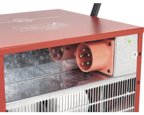 Detail van een verwarmingstoestel met stekker