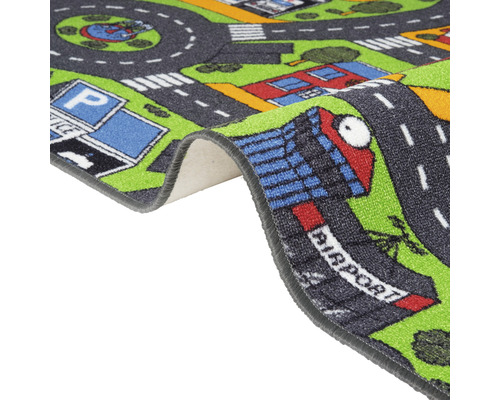 Speelkleed met stratenpatroon en gebouwen