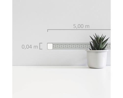 Decoratieve lijst met meandermotief, lengte 5 meter, breedte 0,04 meter