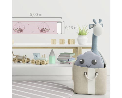 Decoratieve kinderkamer met rand, 5,00 m lang en 0,13 m breed