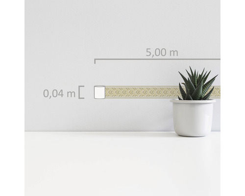 Sierrand met zigzagpatroon, 5 meter lang en 4 centimeter breed