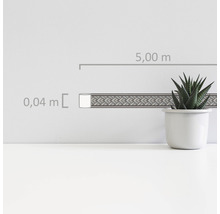 Decoratieve lijst met patroon, 5 meter lang en 0,04 meter breed