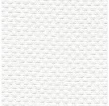 Gedetailleerde afbeelding van een witte textielstof met honingraatstructuur