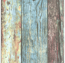 Behang met houten plankenlook