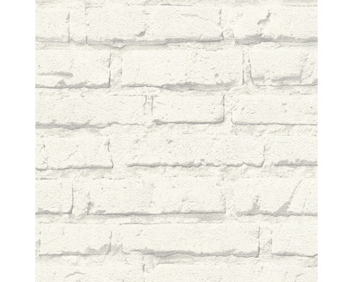 Behang met baksteenmotief