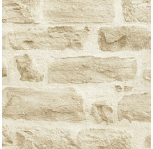 Behang met stenen muurmotief