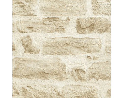 Behang met stenen muurmotief