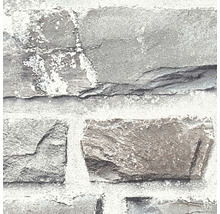 Close-up van een muur met stenen behang