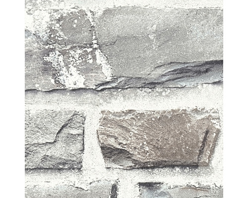 Close-up van een muur met stenen behang