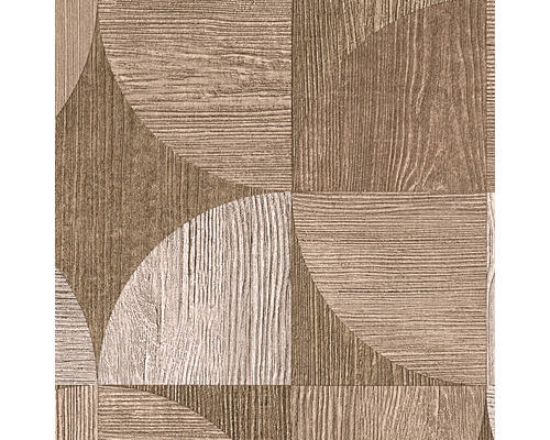 Grafisch patroon met houtlook voor wand en vloer