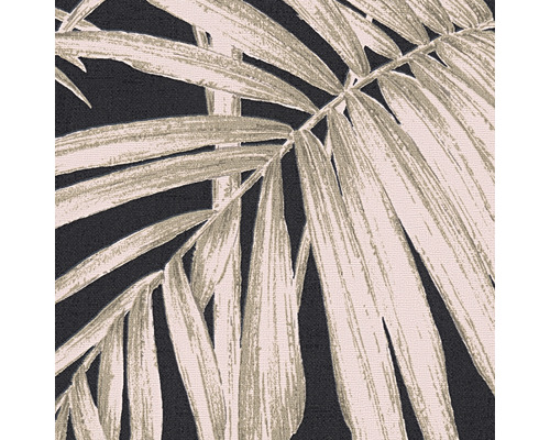 Close-up van een behang met palmbladerenmotief