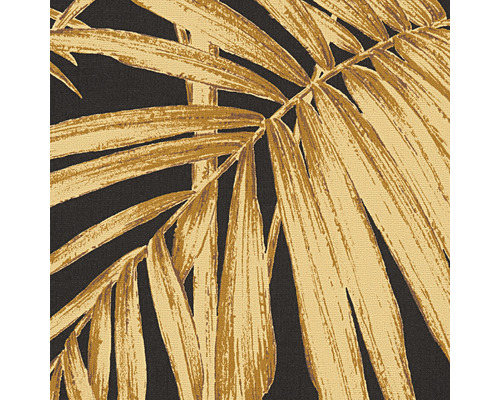 Behang met palmtakmotief