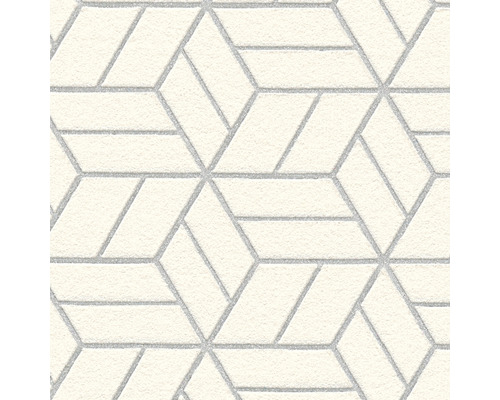 Behang met geometrisch kubuspatroon