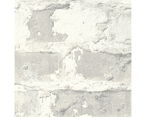 Behang met baksteenmotief