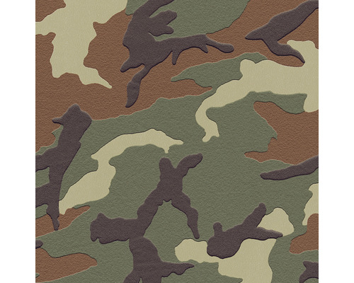 A.S. CRÉATION Vliesbehang 3694-06 camouflage bruin/groen Patroon in camouflage stijl