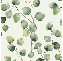 Behang met eucalyptus takken patroon