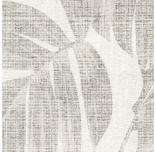 Close-up van een patroonbehang met plantenmotief