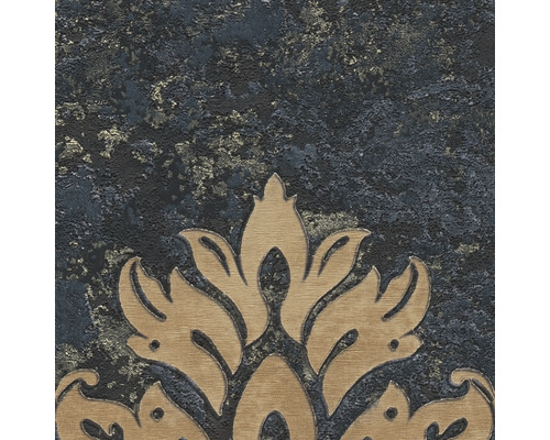 Close-up van een gestructureerd behang met een bloemmotief