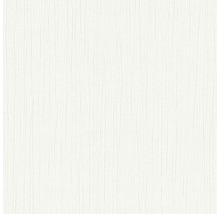 Wit reliëfbehang met verticale lijnenstructuur